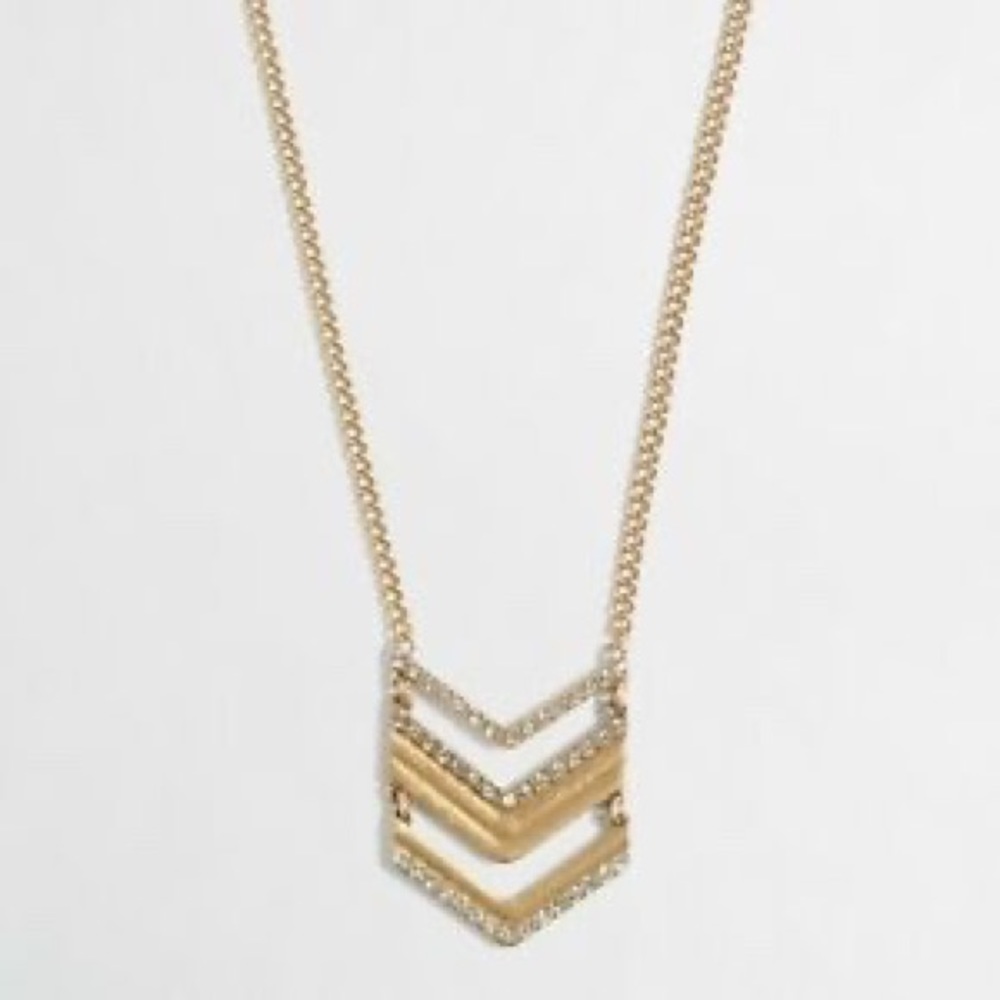 J. Crew Chevron Pendant Necklace